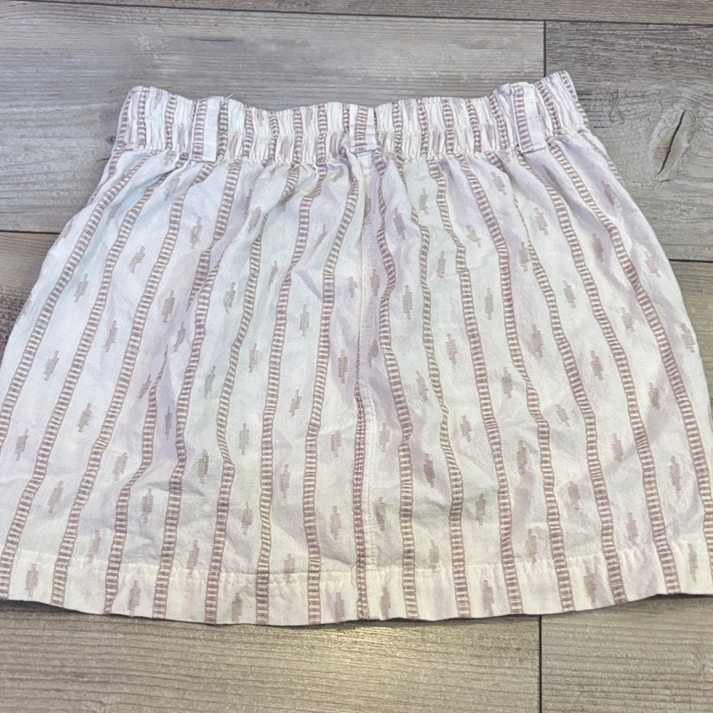 Old Navy Striped Mini Skirt in Cream and Brown - Picture 4 of 4